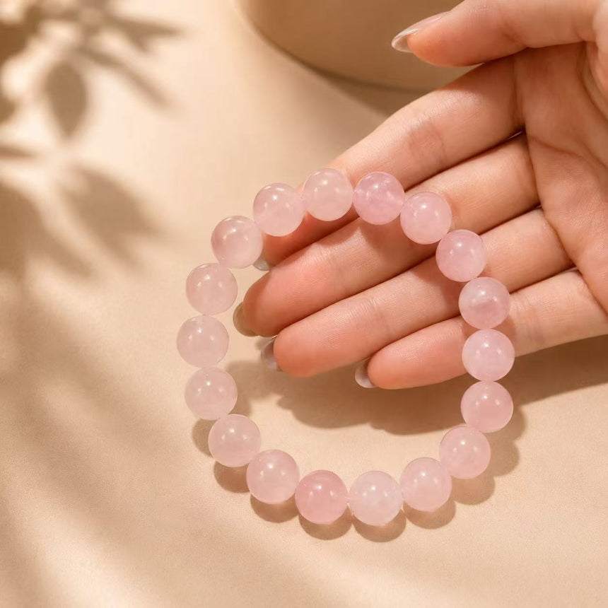 Natural Rose Quartz Crystal Bracelet