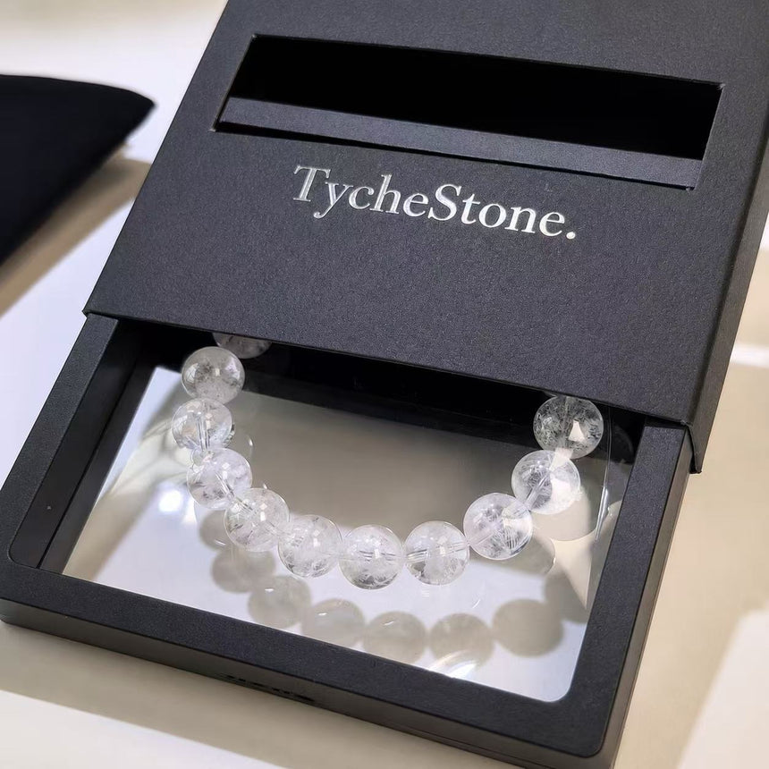 Natural White Phantom Quartz Bracelet