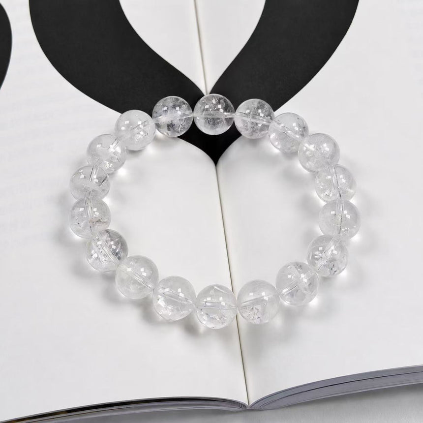 Natural White Phantom Quartz Bracelet