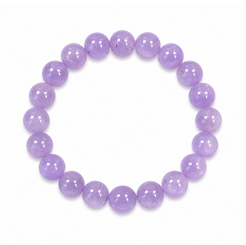 Natural Amethyst Crystal Bracelet Purple Gemstone