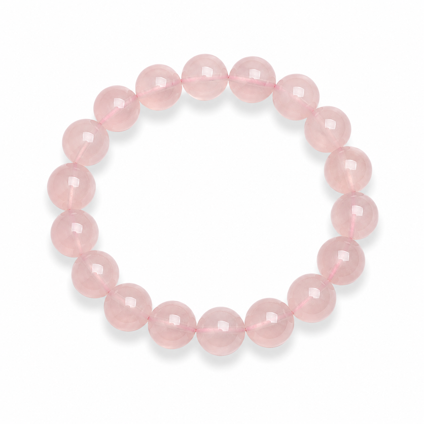 Natural Rose Quartz Crystal Bracelet