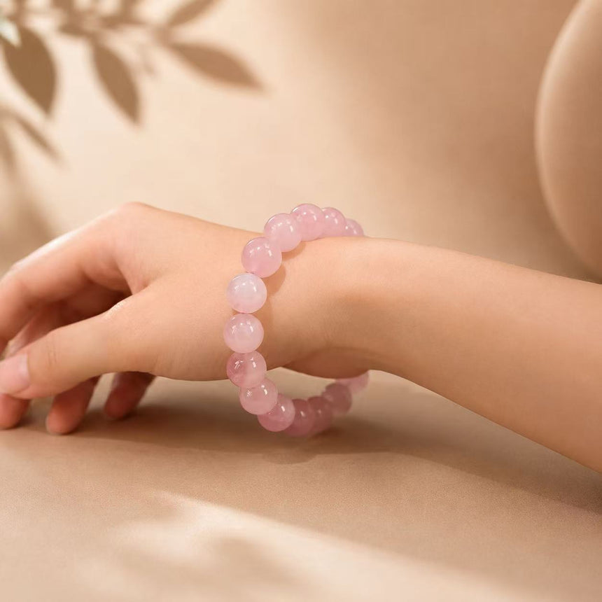 Natural Rose Quartz Crystal Bracelet